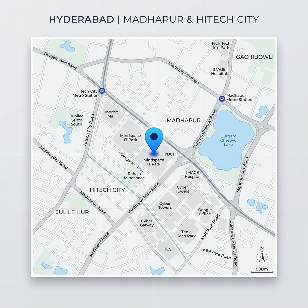 Thota Cloud Office Map Hitech City Hyderabad